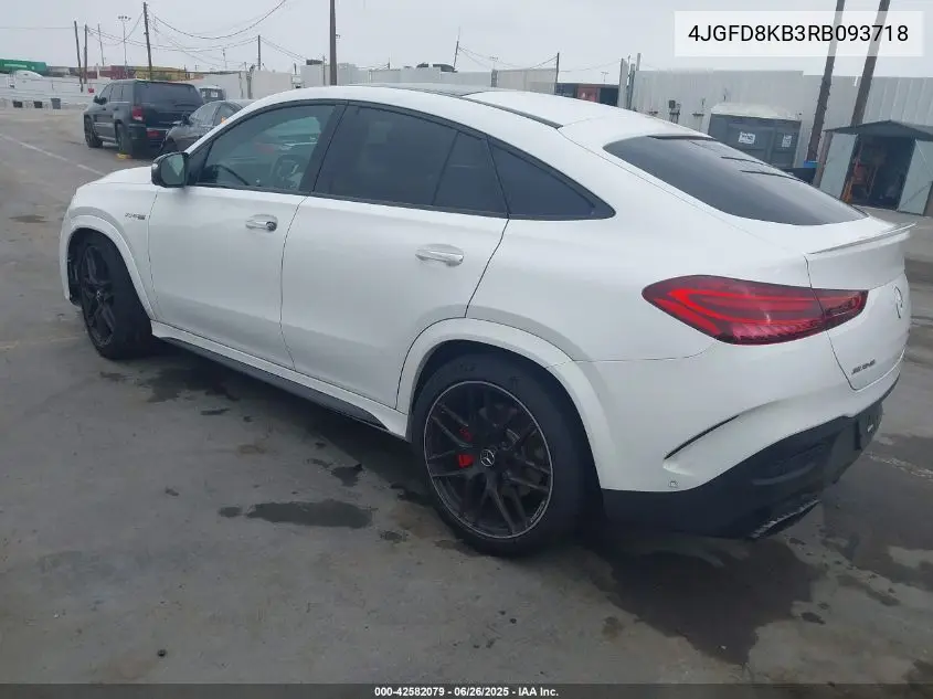 2024 Mercedes-Benz Amg Gle 63 Coupe S 4Matic+ VIN: 4JGFD8KB3RB093718 Lot: 42582079