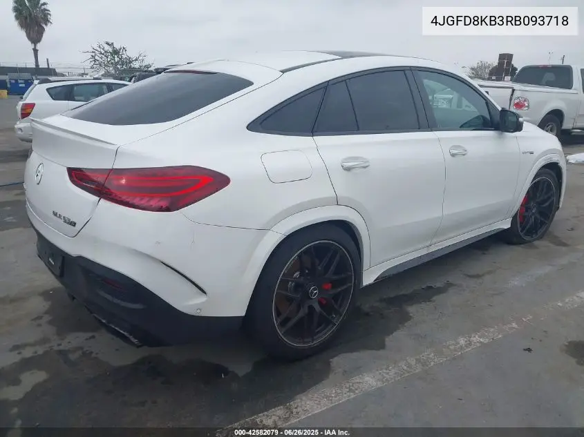 2024 Mercedes-Benz Amg Gle 63 Coupe S 4Matic+ VIN: 4JGFD8KB3RB093718 Lot: 42582079