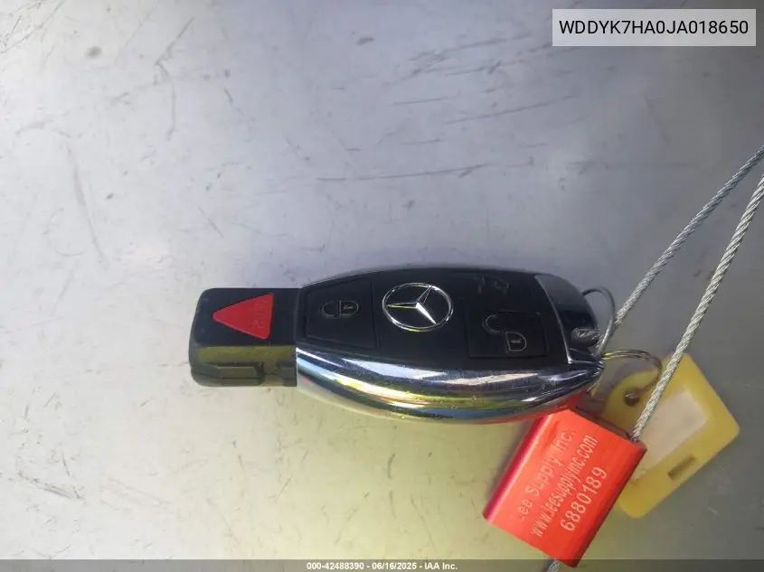 2018 Mercedes-Benz Amg Gt VIN: WDDYK7HA0JA018650 Lot: 42488390