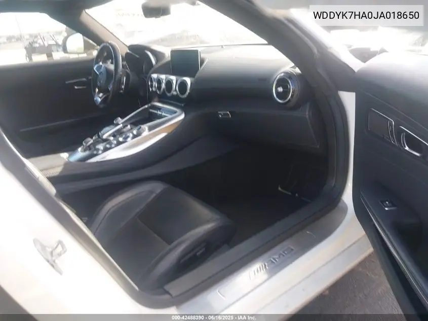 2018 Mercedes-Benz Amg Gt VIN: WDDYK7HA0JA018650 Lot: 42488390