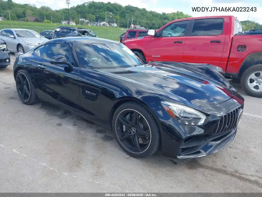 2019 Mercedes-Benz Amg Gt VIN: WDDYJ7HA6KA023243 Lot: 42203343