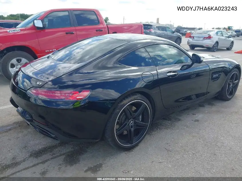 2019 Mercedes-Benz Amg Gt VIN: WDDYJ7HA6KA023243 Lot: 42203343