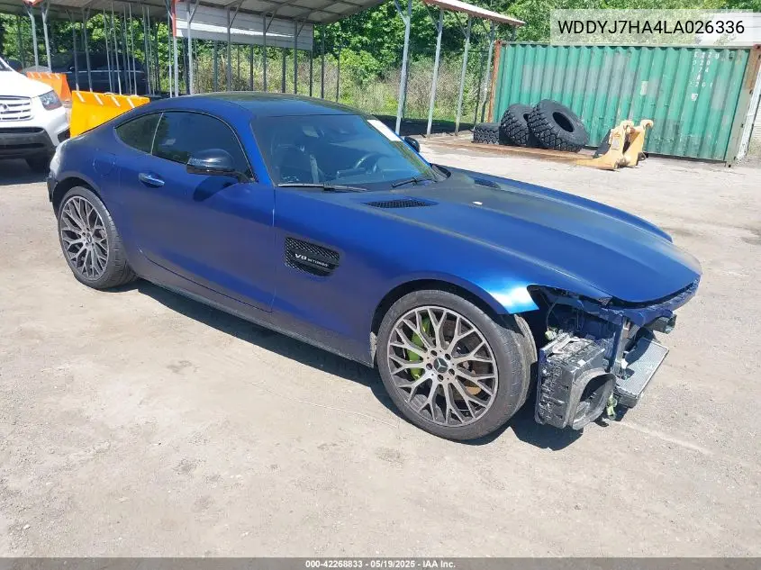 2020 Mercedes-Benz Amg Gt Coupe VIN: WDDYJ7HA4LA026336 Lot: 42268833