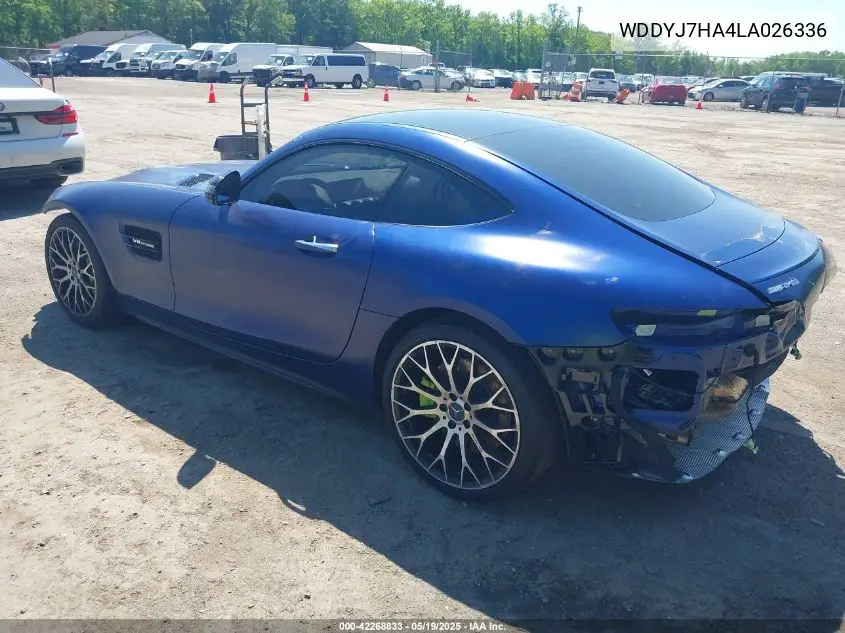 2020 Mercedes-Benz Amg Gt Coupe VIN: WDDYJ7HA4LA026336 Lot: 42268833