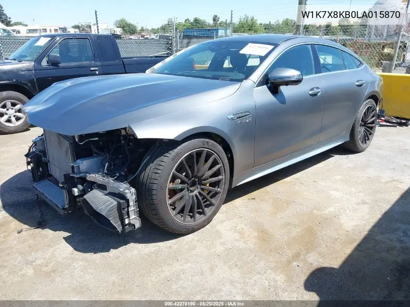 2020 Mercedes-Benz Amg Gt 63 4-Door Coupe S VIN: W1K7X8KB0LA015870 Lot: 42278190