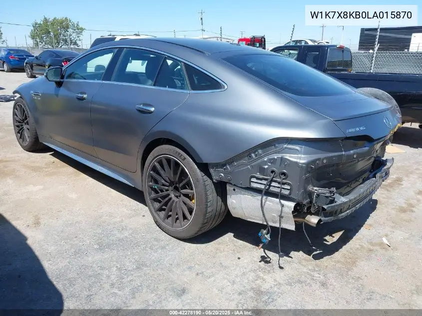 2020 Mercedes-Benz Amg Gt 63 4-Door Coupe S VIN: W1K7X8KB0LA015870 Lot: 42278190