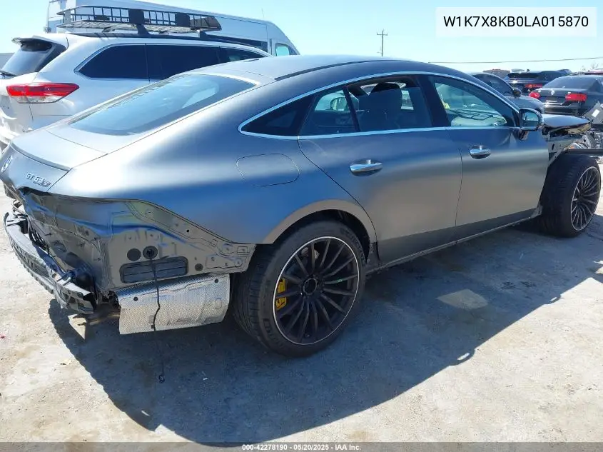 2020 Mercedes-Benz Amg Gt 63 4-Door Coupe S VIN: W1K7X8KB0LA015870 Lot: 42278190