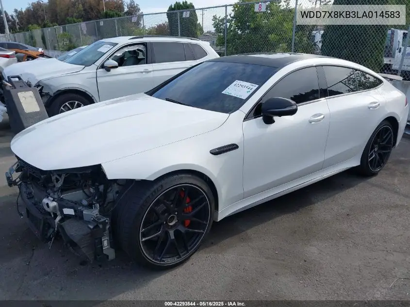 2020 Mercedes-Benz Amg Gt 63 4-Door Coupe S VIN: WDD7X8KB3LA014583 Lot: 42293544