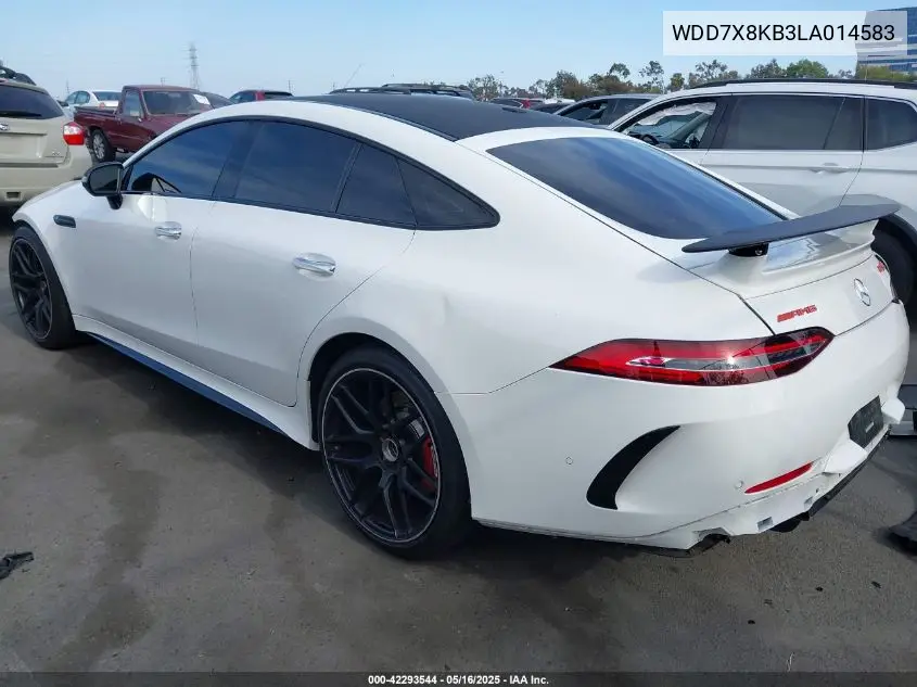 2020 Mercedes-Benz Amg Gt 63 4-Door Coupe S VIN: WDD7X8KB3LA014583 Lot: 42293544