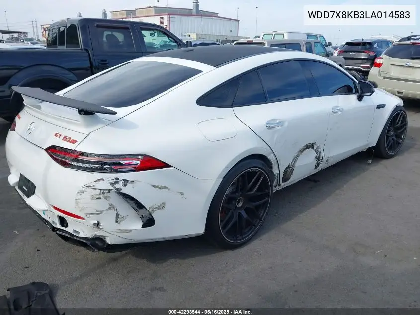 2020 Mercedes-Benz Amg Gt 63 4-Door Coupe S VIN: WDD7X8KB3LA014583 Lot: 42293544