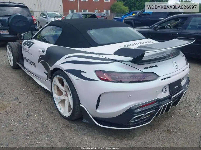 2020 Mercedes-Benz Amg Gt C Roadster VIN: WDDYK8AA8LA026997 Lot: 42649276