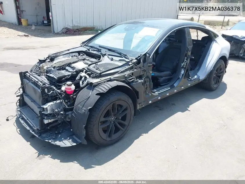 2021 Mercedes-Benz Amg Gt 43 4-Door Coupe VIN: W1K7X5KB2MA036378 Lot: 42452305