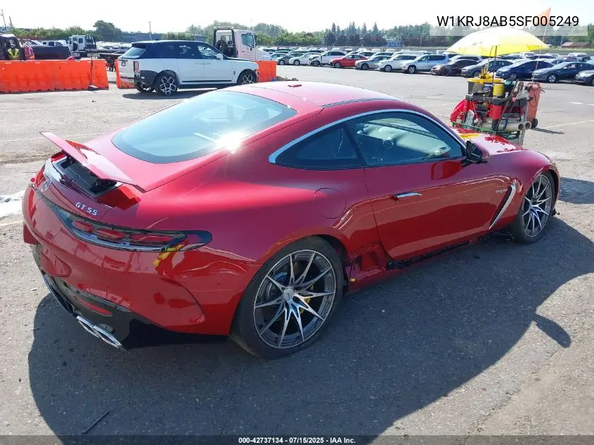 2025 Mercedes-Benz Amg Gt 55 Coupe VIN: W1KRJ8AB5SF005249 Lot: 42737134