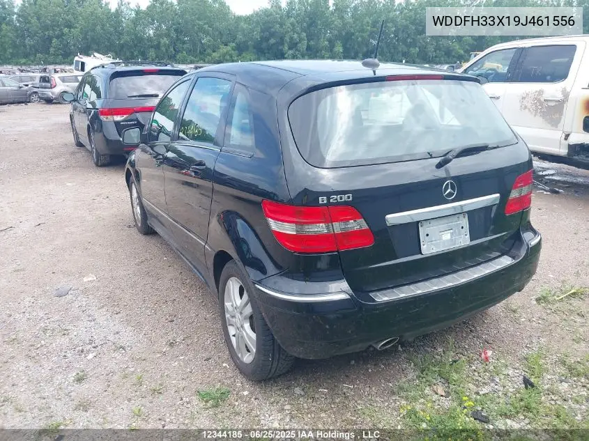 2009 Mercedes-Benz B200 VIN: WDDFH33X19J461556 Lot: 12344185