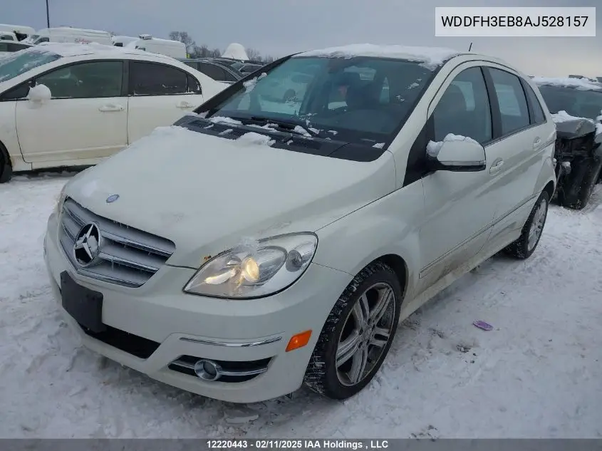 2010 Mercedes-Benz B 200 Turbo VIN: WDDFH3EB8AJ528157 Lot: 12220443