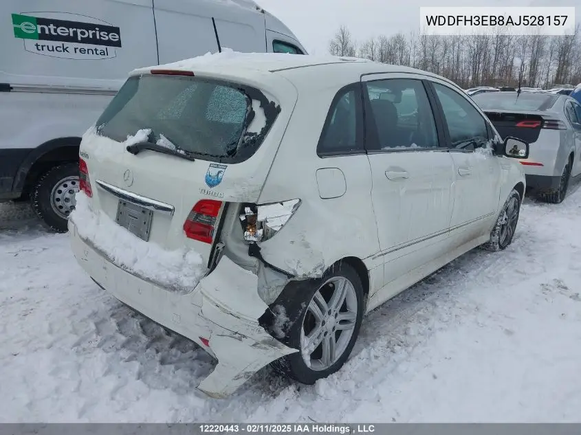 2010 Mercedes-Benz B 200 Turbo VIN: WDDFH3EB8AJ528157 Lot: 12220443