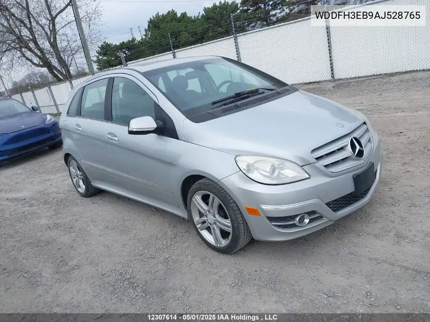 2010 Mercedes-Benz B-Class VIN: WDDFH3EB9AJ528765 Lot: 12307614