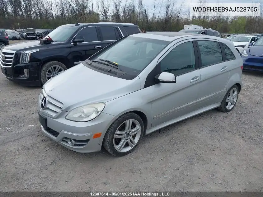 2010 Mercedes-Benz B-Class VIN: WDDFH3EB9AJ528765 Lot: 12307614