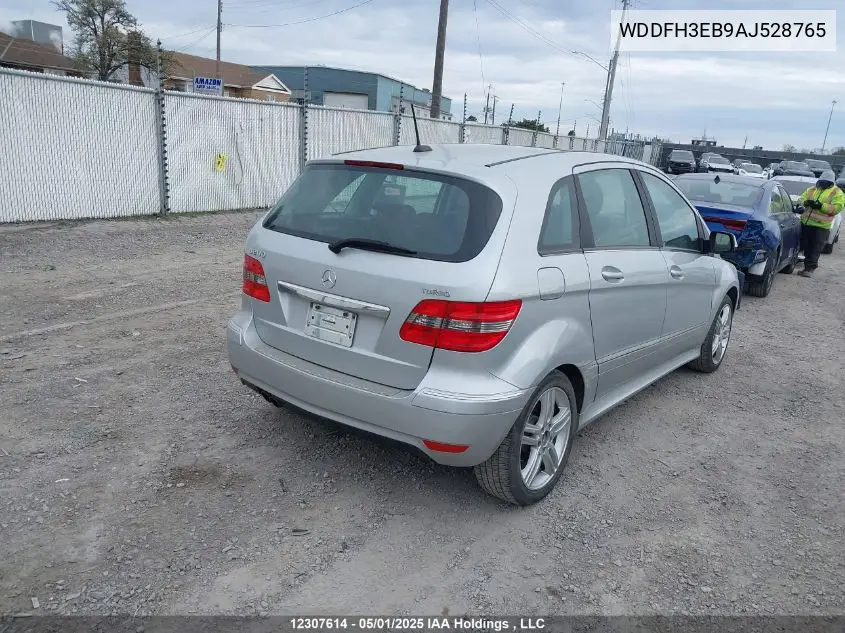2010 Mercedes-Benz B-Class VIN: WDDFH3EB9AJ528765 Lot: 12307614