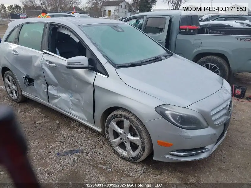 2013 Mercedes-Benz B 250 Sports Tourer VIN: WDDMH4EB4DJ171853 Lot: 12264993