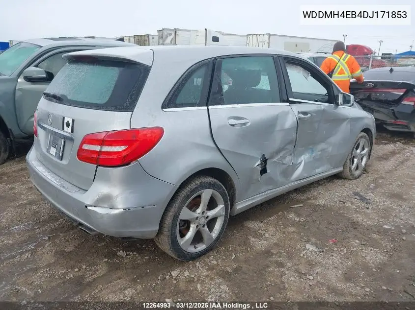 2013 Mercedes-Benz B 250 Sports Tourer VIN: WDDMH4EB4DJ171853 Lot: 12264993