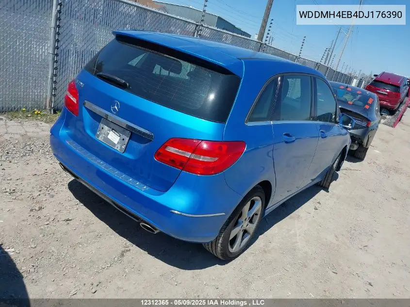 2013 Mercedes-Benz B250 VIN: WDDMH4EB4DJ176390 Lot: 12312365