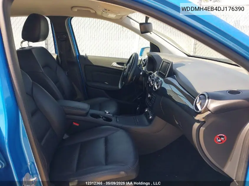 2013 Mercedes-Benz B250 VIN: WDDMH4EB4DJ176390 Lot: 12312365