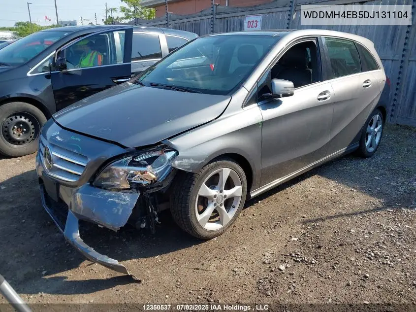 2013 Mercedes-Benz B 250 Sports Tourer VIN: WDDMH4EB5DJ131104 Lot: 12350537