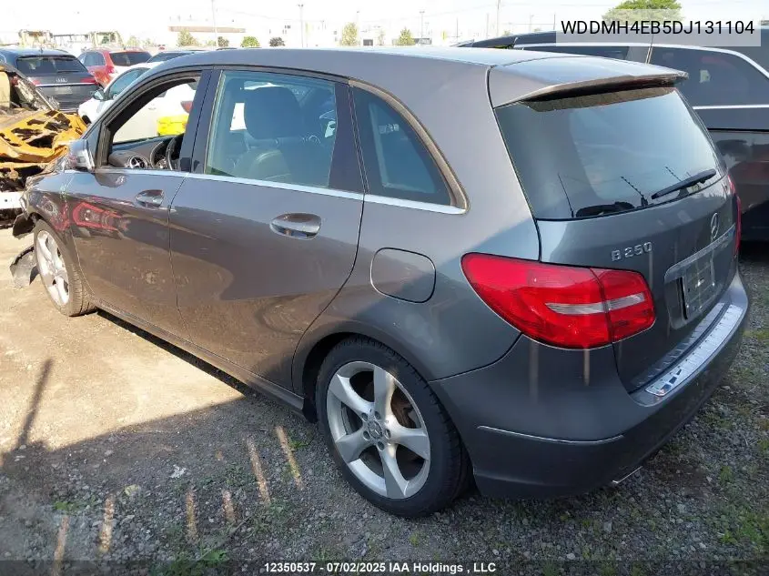 2013 Mercedes-Benz B 250 Sports Tourer VIN: WDDMH4EB5DJ131104 Lot: 12350537