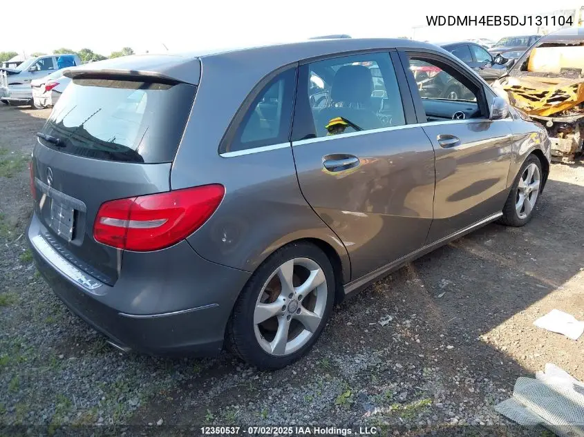 2013 Mercedes-Benz B 250 Sports Tourer VIN: WDDMH4EB5DJ131104 Lot: 12350537