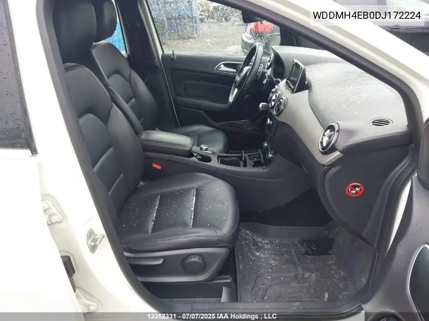 2013 Mercedes-Benz B-Class VIN: WDDMH4EB0DJ172224 Lot: 12352331