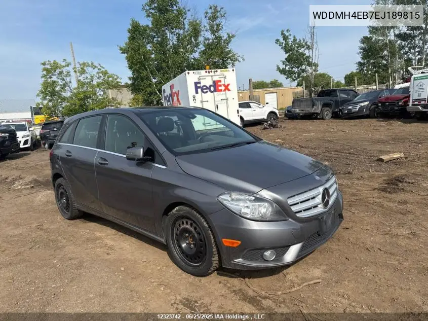 2014 Mercedes-Benz B 250 Sports Tourer VIN: WDDMH4EB7EJ189815 Lot: 12323742