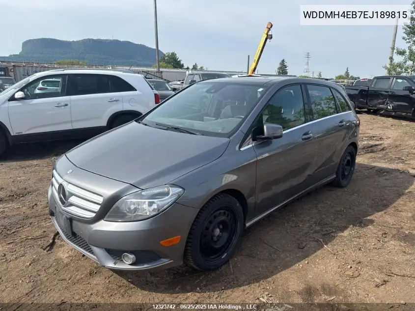 2014 Mercedes-Benz B 250 Sports Tourer VIN: WDDMH4EB7EJ189815 Lot: 12323742