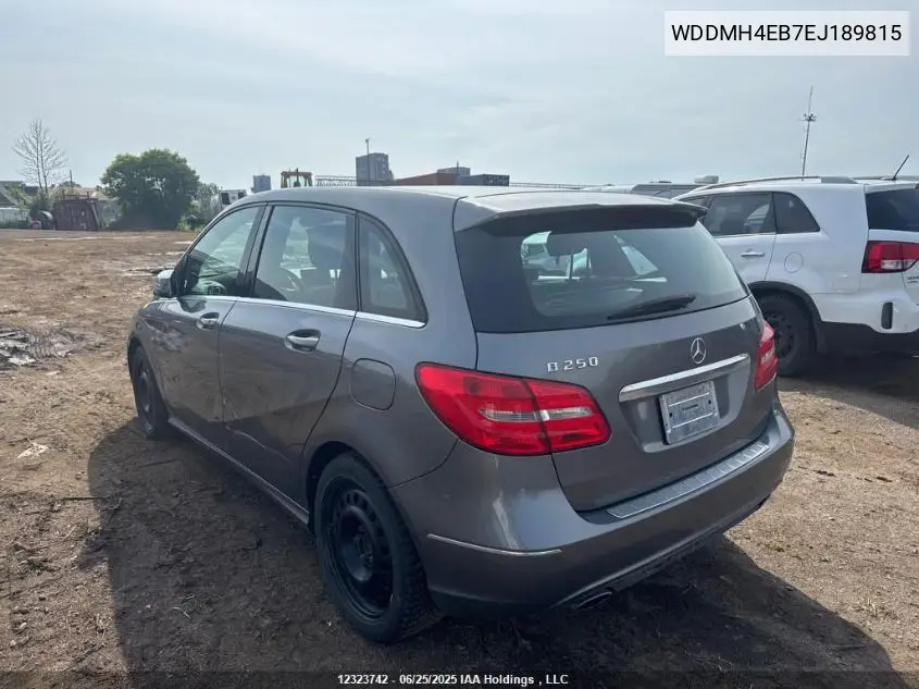 2014 Mercedes-Benz B 250 Sports Tourer VIN: WDDMH4EB7EJ189815 Lot: 12323742
