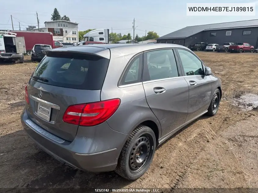 2014 Mercedes-Benz B 250 Sports Tourer VIN: WDDMH4EB7EJ189815 Lot: 12323742