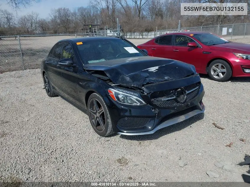 2016 Mercedes-Benz C 450 Amg 4Matic VIN: 55SWF6EB7GU132155 Lot: 41810134