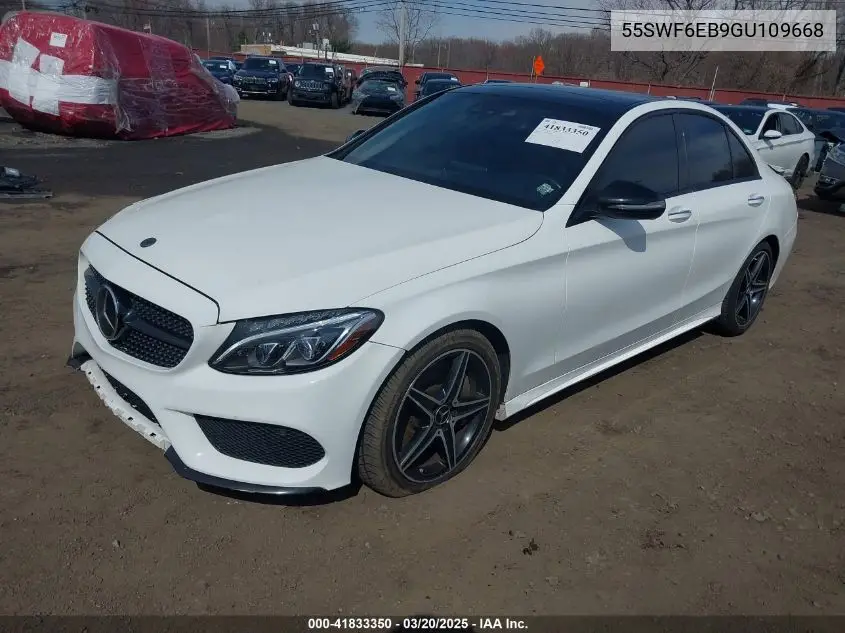 2016 Mercedes-Benz C 450 Amg 4Matic VIN: 55SWF6EB9GU109668 Lot: 41833350