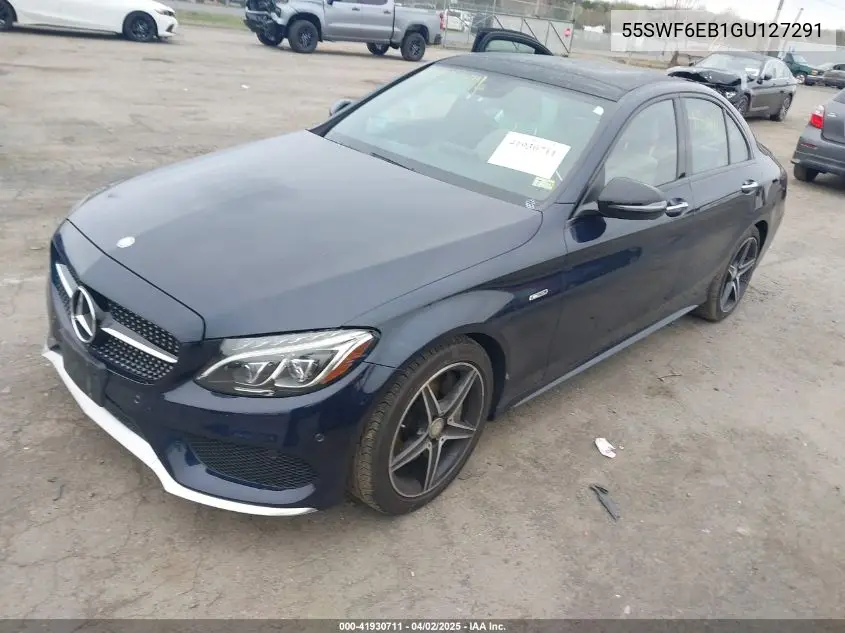 2016 Mercedes-Benz C 450 Amg 4Matic VIN: 55SWF6EB1GU127291 Lot: 41930711