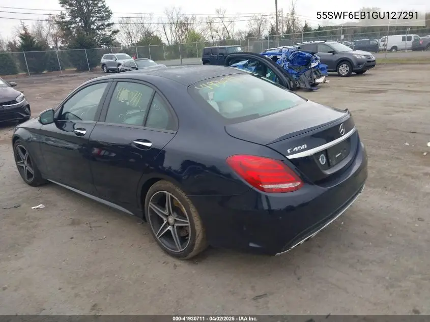 2016 Mercedes-Benz C 450 Amg 4Matic VIN: 55SWF6EB1GU127291 Lot: 41930711
