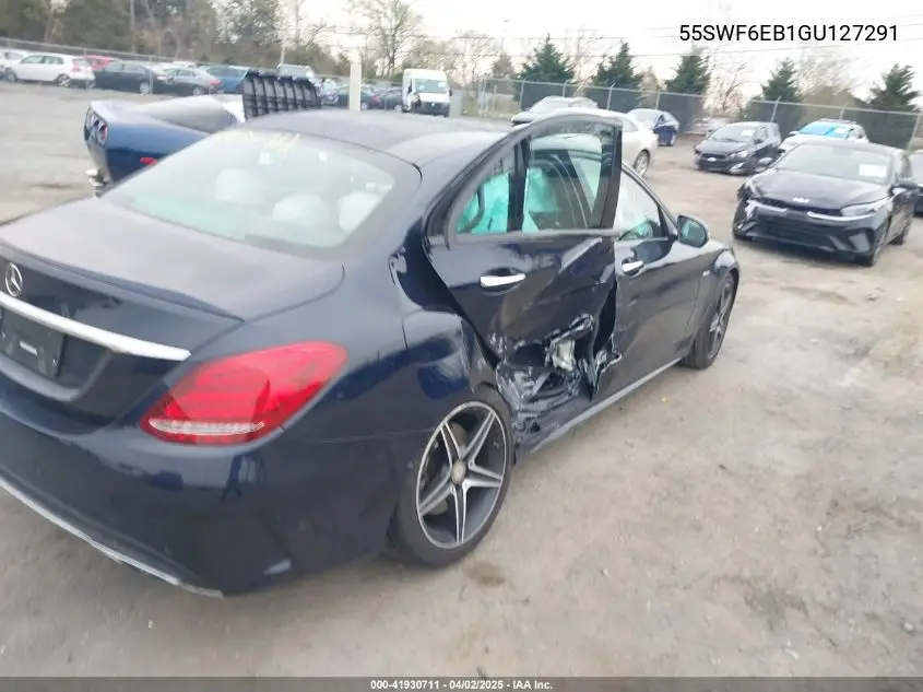 2016 Mercedes-Benz C 450 Amg 4Matic VIN: 55SWF6EB1GU127291 Lot: 41930711