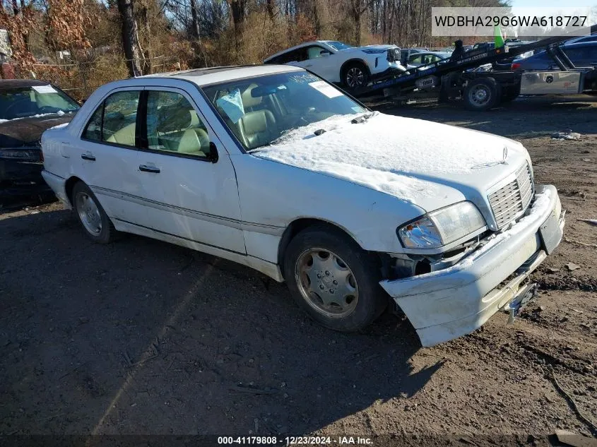 1998 Mercedes-Benz C 280 VIN: WDBHA29G6WA618727 Lot: 41179808