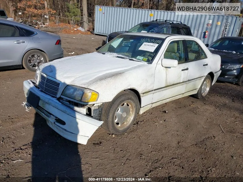 1998 Mercedes-Benz C 280 VIN: WDBHA29G6WA618727 Lot: 41179808