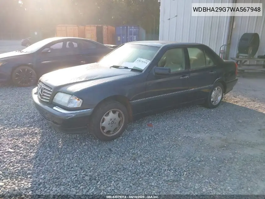 1998 Mercedes-Benz C 280 VIN: WDBHA29G7WA567948 Lot: 42079314