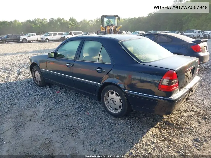 1998 Mercedes-Benz C 280 VIN: WDBHA29G7WA567948 Lot: 42079314