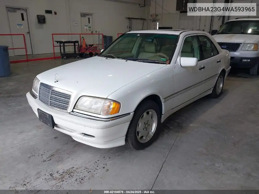 1998 Mercedes-Benz C 230 VIN: WDBHA23G4WA593965 Lot: 42104578