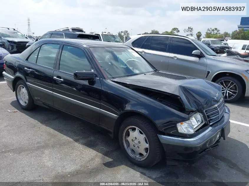 1998 Mercedes-Benz C 280 VIN: WDBHA29G5WA583937 Lot: 42564355