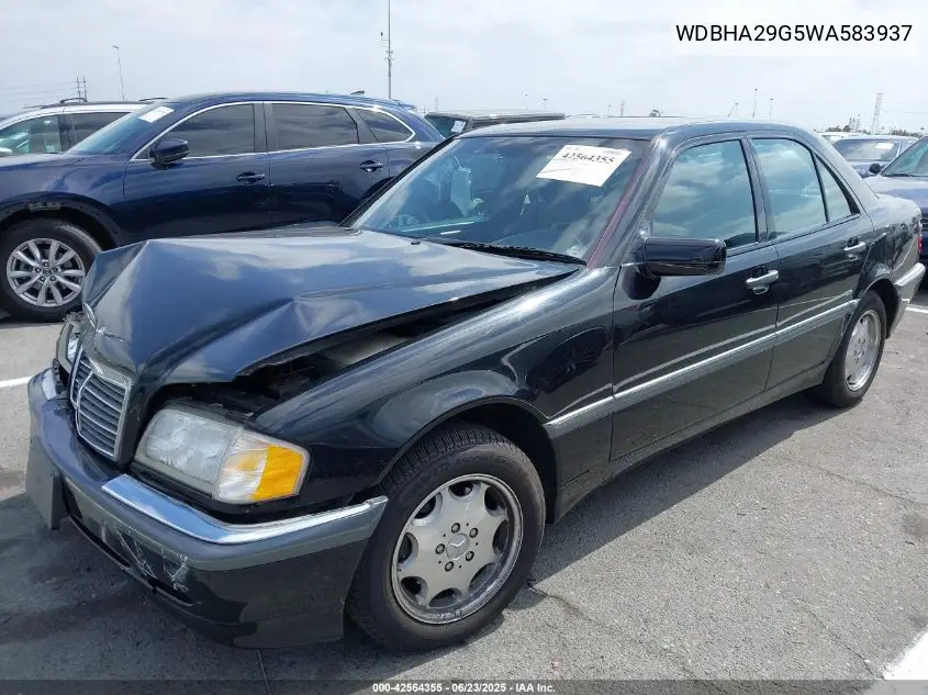 1998 Mercedes-Benz C 280 VIN: WDBHA29G5WA583937 Lot: 42564355