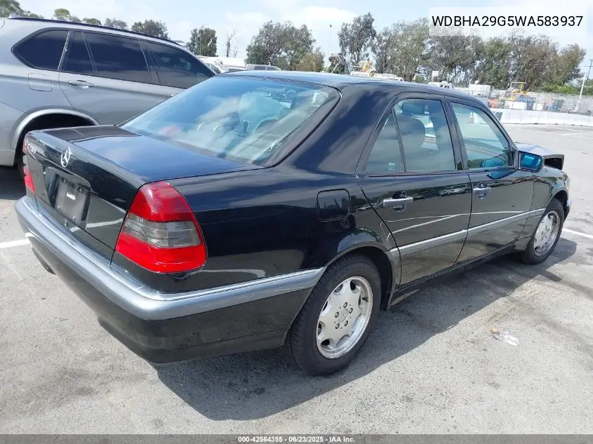 1998 Mercedes-Benz C 280 VIN: WDBHA29G5WA583937 Lot: 42564355