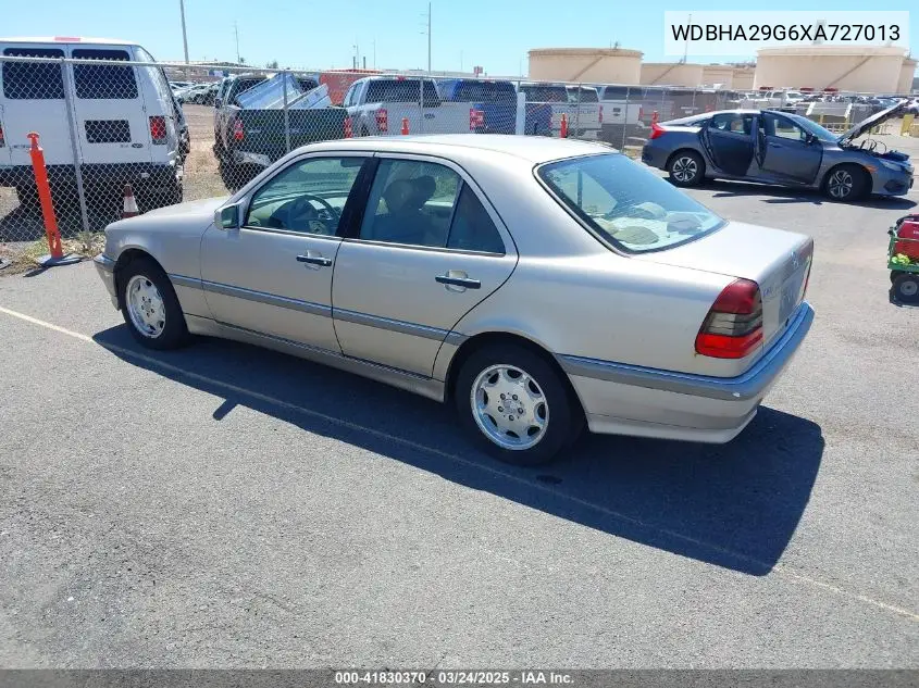 1999 Mercedes-Benz C 280 VIN: WDBHA29G6XA727013 Lot: 41830370