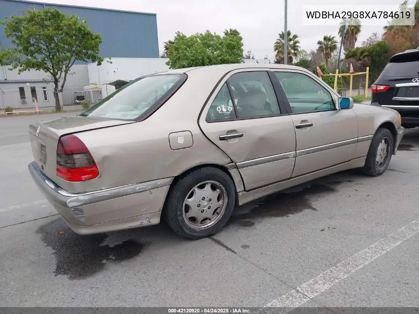 1999 Mercedes-Benz C 280 VIN: WDBHA29G8XA784619 Lot: 42120920